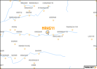 map of Mawgyi