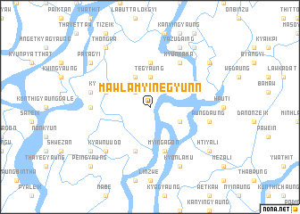 map of Mawlamyinegyunn