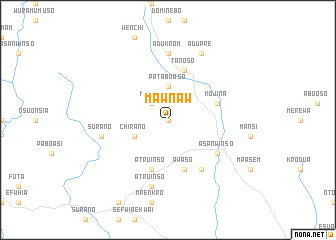 map of Mawnaw