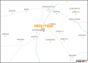 map of Maxey Town