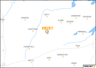 map of Maxey
