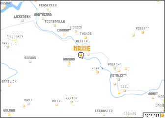 map of Maxie