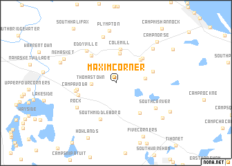 map of Maxim Corner