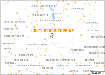 map of Maxtleca de Iturbide