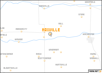 map of Maxville