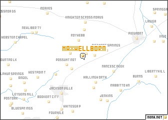 map of Maxwellborn