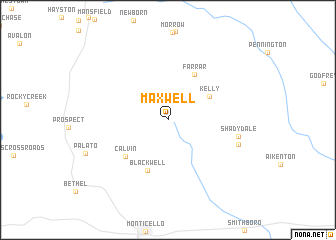 map of Maxwell