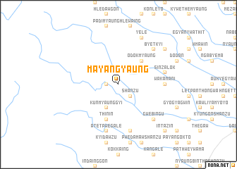 map of Mayangyaung