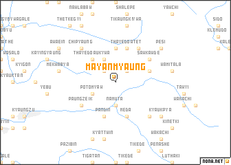 map of Mayanmyaung