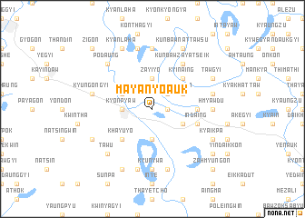 map of Mayanyo-auk