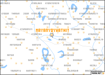 map of Mayanyo-ywathit