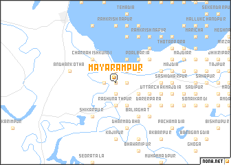 map of Māyārāmpur