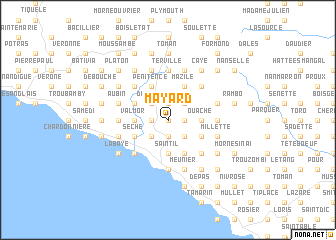 map of Mayard