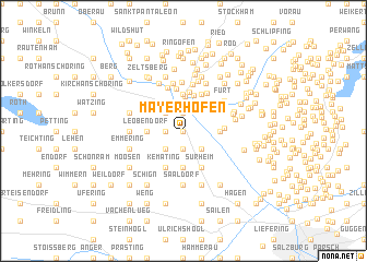 map of Mayerhofen