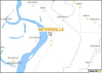 map of Mayersville