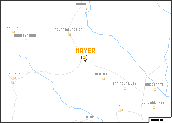 map of Mayer