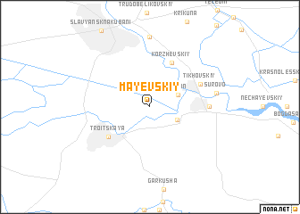 map of Mayevskiy