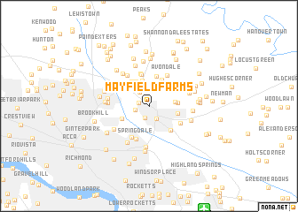 map of Mayfield Farms