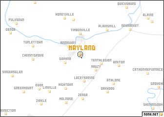 map of Mayland