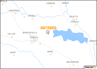 map of Maynard