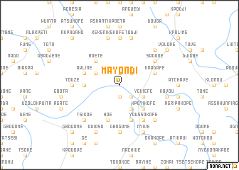 map of Mayondi