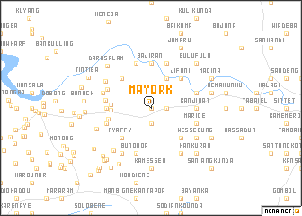 map of Mayork