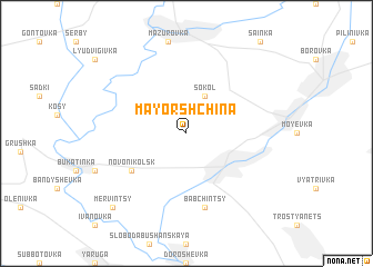 map of Mayorshchina