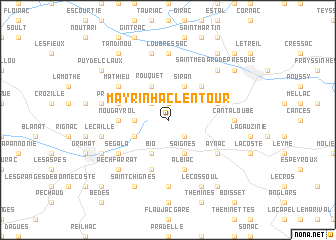 map of Mayrinhac-Lentour