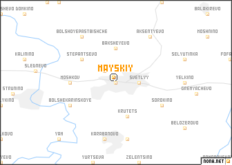 map of Mayskiy