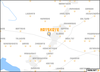 map of Mayskoye