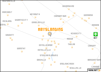 map of Mays Landing