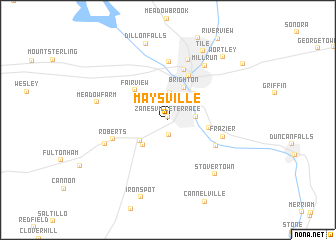 map of Maysville