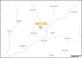 map of Mayton