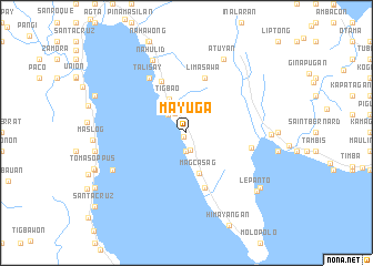 map of Mayuga