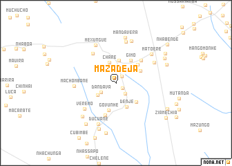map of Mazádeja
