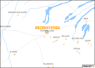 map of Maza‘eh-ye Now
