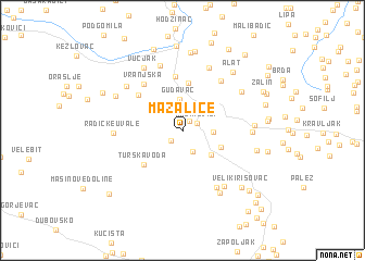 map of Mazalice