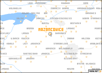 map of Mazańcowice