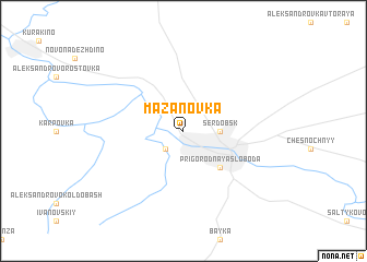 map of Mazanovka