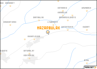 map of Mazar-Bulak