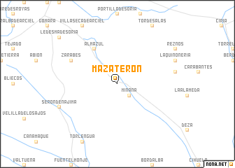 map of Mazaterón