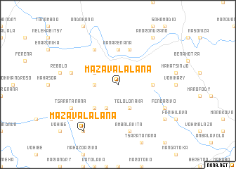 map of Mazavalalana