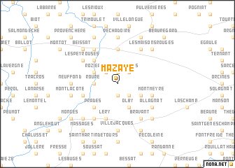 map of Mazaye