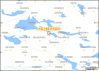 map of Mazbernāni