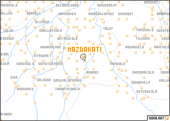 map of Mazdākatī