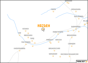 map of Mazdeh