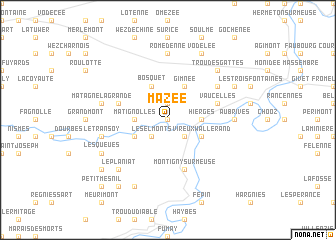 map of Mazée