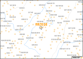 map of Mazege