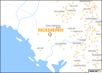 map of Māzegh-e Pā\