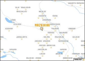 map of Mažeikiai